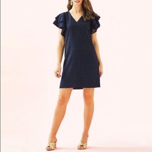 Lilly Pulitzer Kathie Dress- True Navy- 8 EUC